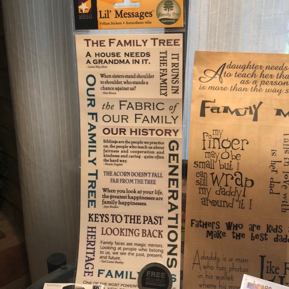 Family scrapbook stickers / embellishments - Picture 11 of 16